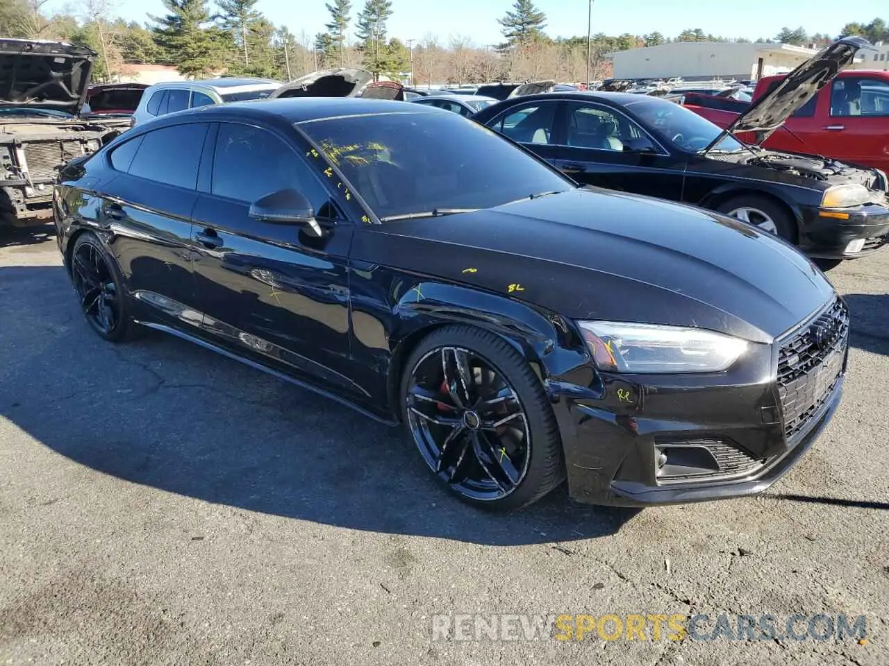 4 fotografías del automóvil dañado WAUANCF59LA007082 AUDI A5 2020