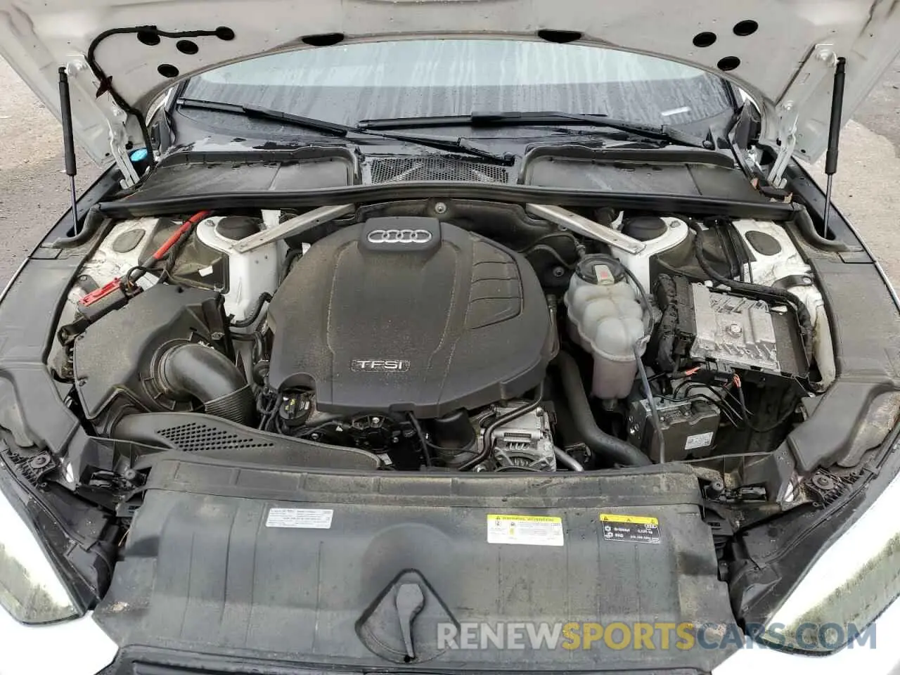11 fotografías del automóvil dañado WAUCNCF50LA002555 AUDI A5 2020