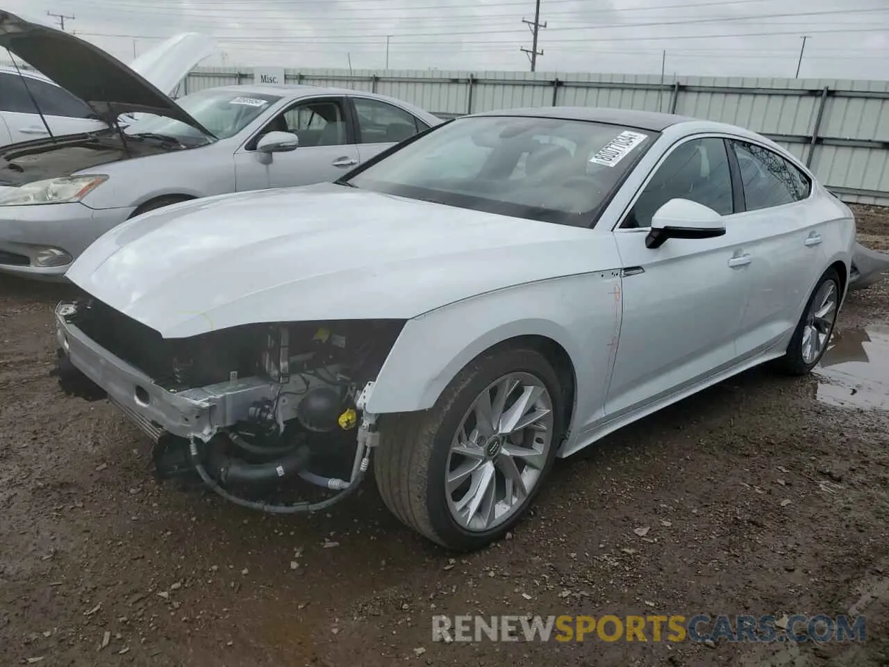 1 fotografías del automóvil dañado WAUCNCF54LA001053 AUDI A5 2020