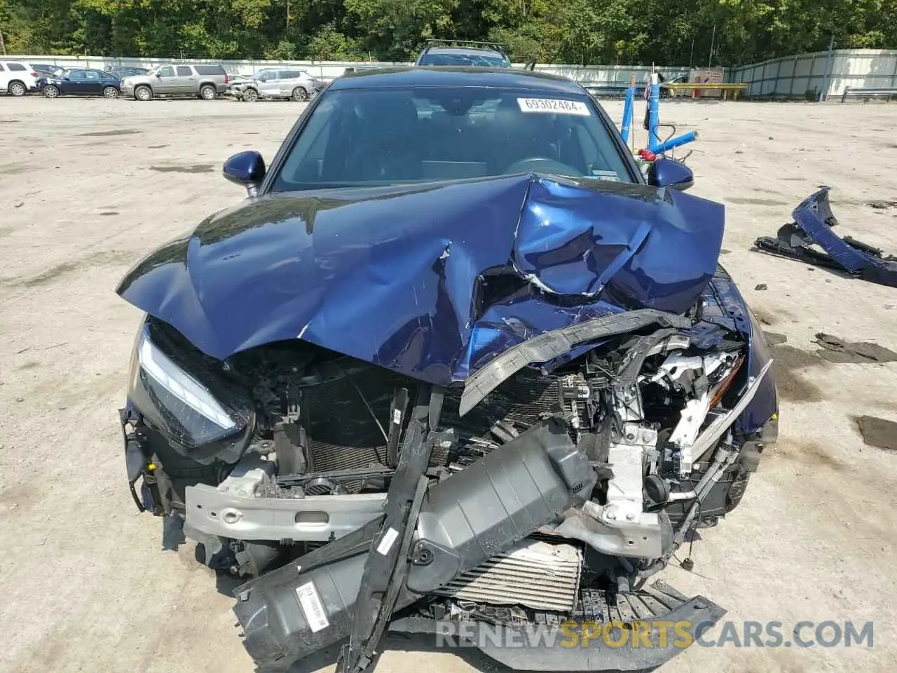 5 fotografías del automóvil dañado WAUCNCF54LA010724 AUDI A5 2020