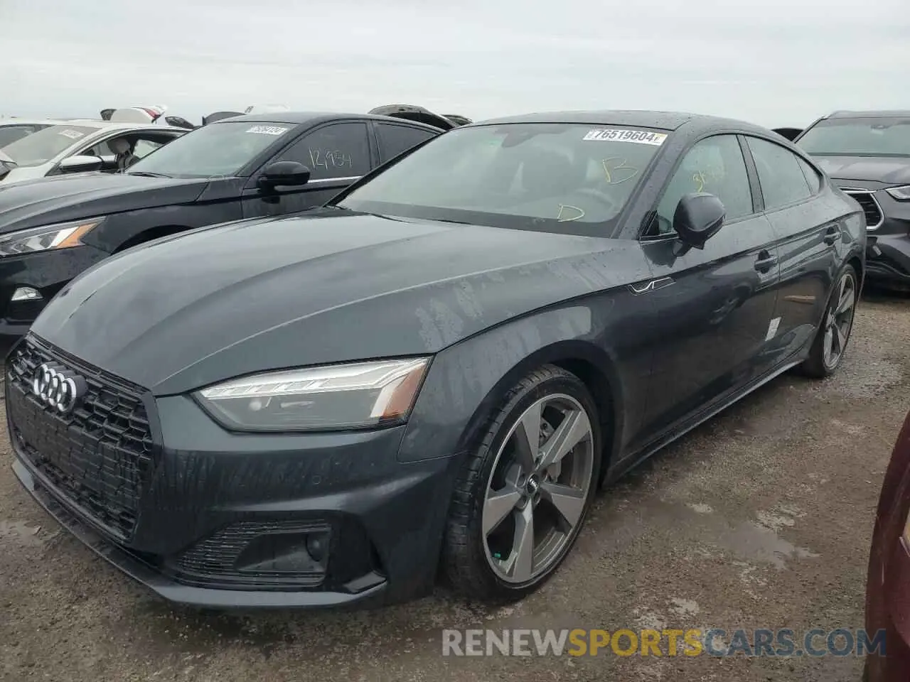 1 fotografías del automóvil dañado WAUCNCF56LA001331 AUDI A5 2020