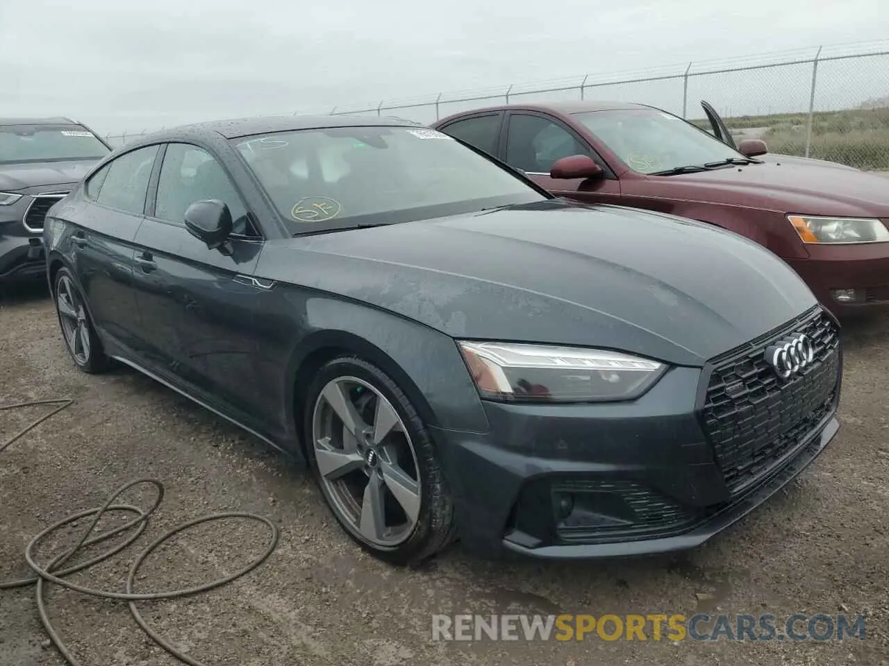 4 fotografías del automóvil dañado WAUCNCF56LA001331 AUDI A5 2020