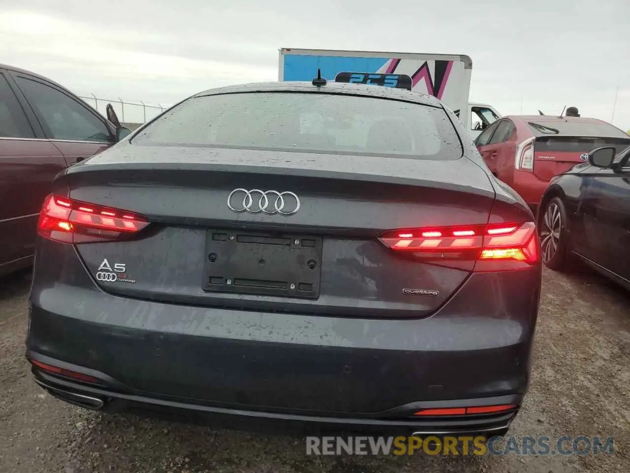 6 fotografías del automóvil dañado WAUCNCF56LA001331 AUDI A5 2020