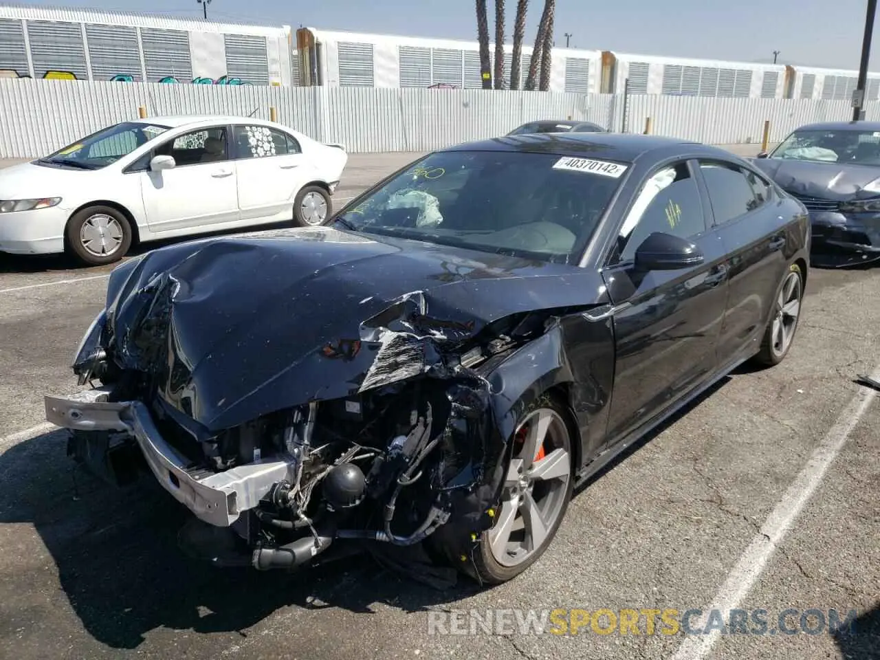 2 fotografías del automóvil dañado WAUCNCF5XLA017709 AUDI A5 2020