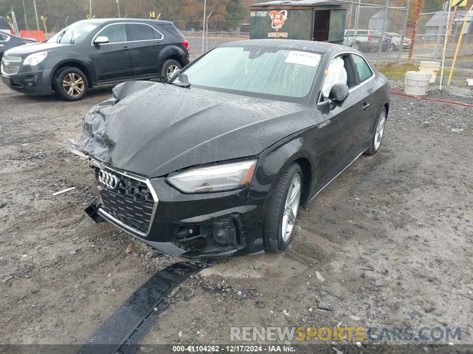 2 fotografías del automóvil dañado WAUSNAF54LA005040 AUDI A5 2020