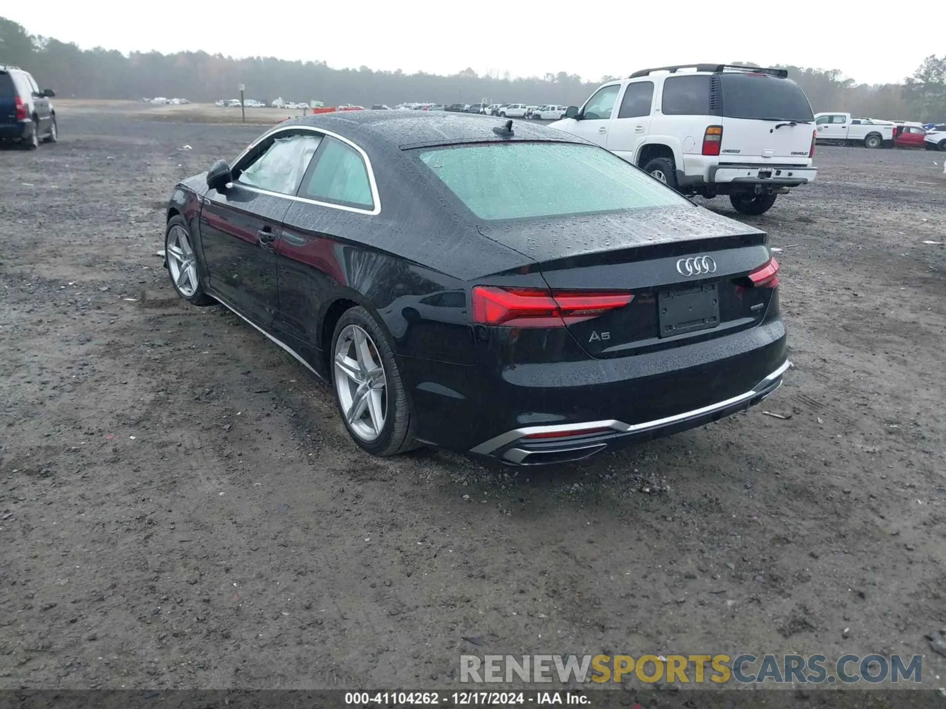 3 fotografías del automóvil dañado WAUSNAF54LA005040 AUDI A5 2020