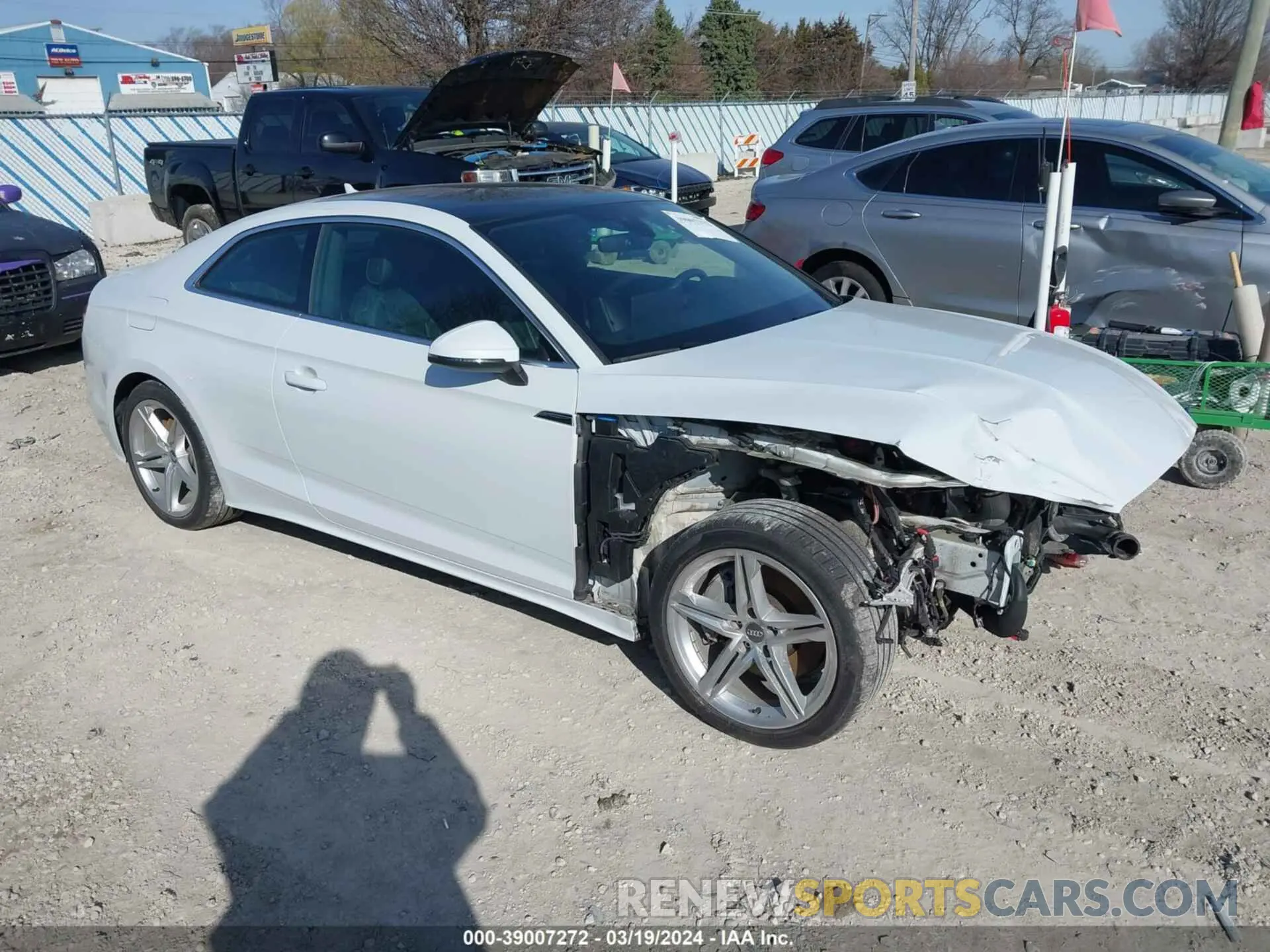 1 fotografías del automóvil dañado WAUSNAF58LA001590 AUDI A5 2020