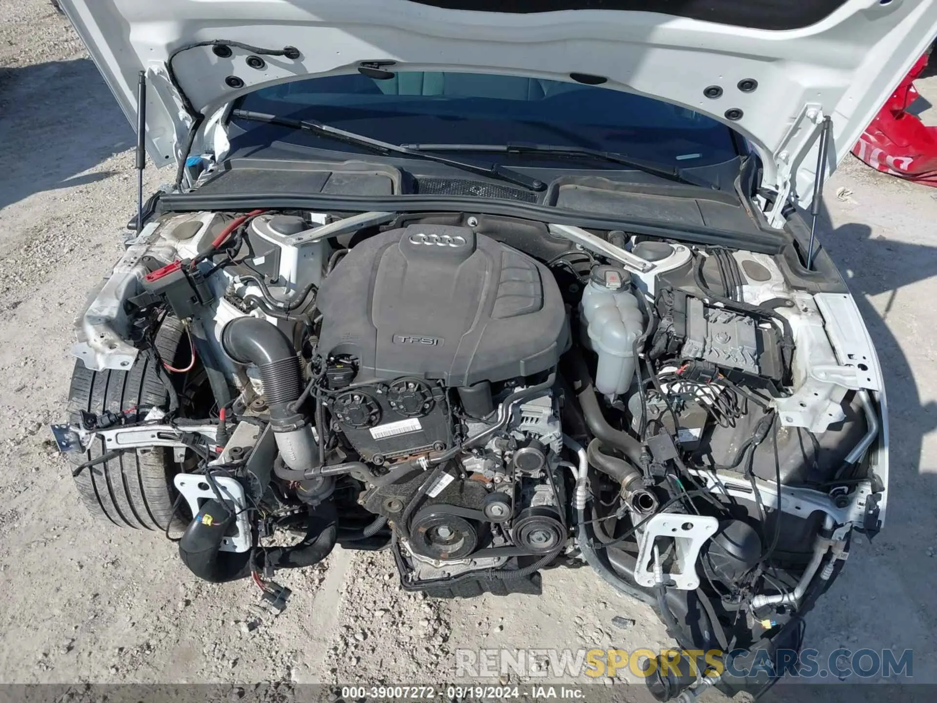 10 fotografías del automóvil dañado WAUSNAF58LA001590 AUDI A5 2020