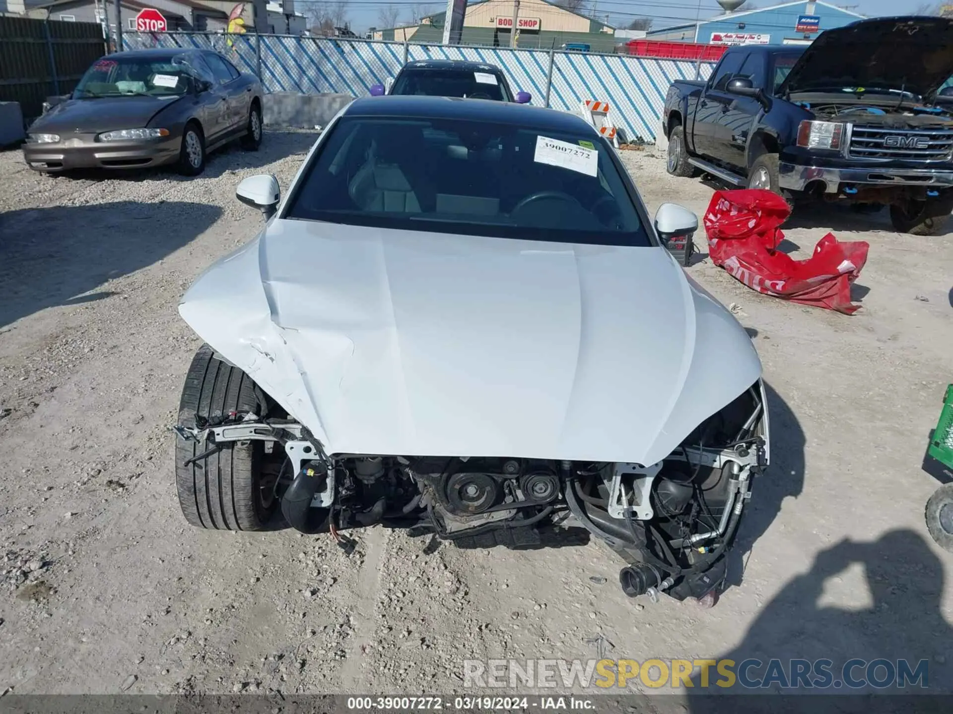 13 fotografías del automóvil dañado WAUSNAF58LA001590 AUDI A5 2020