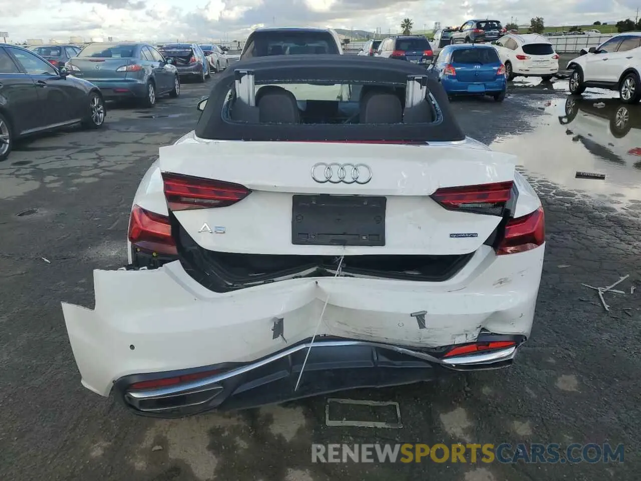 6 fotografías del automóvil dañado WAUWNGF54LN002135 AUDI A5 2020