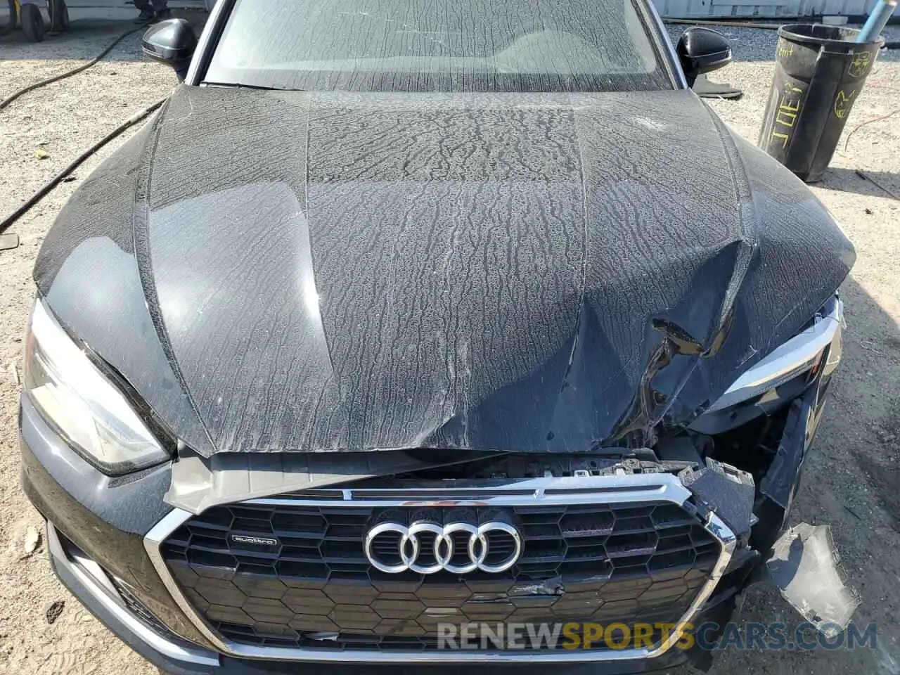 11 fotografías del automóvil dañado WAU2AGF56MN006246 AUDI A5 2021