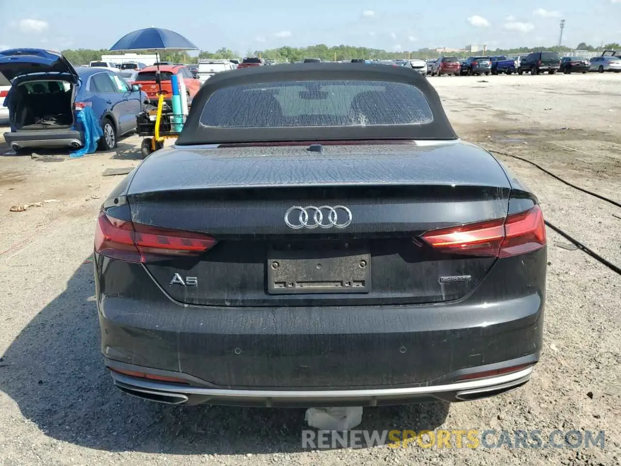 6 fotografías del automóvil dañado WAU2AGF56MN006246 AUDI A5 2021