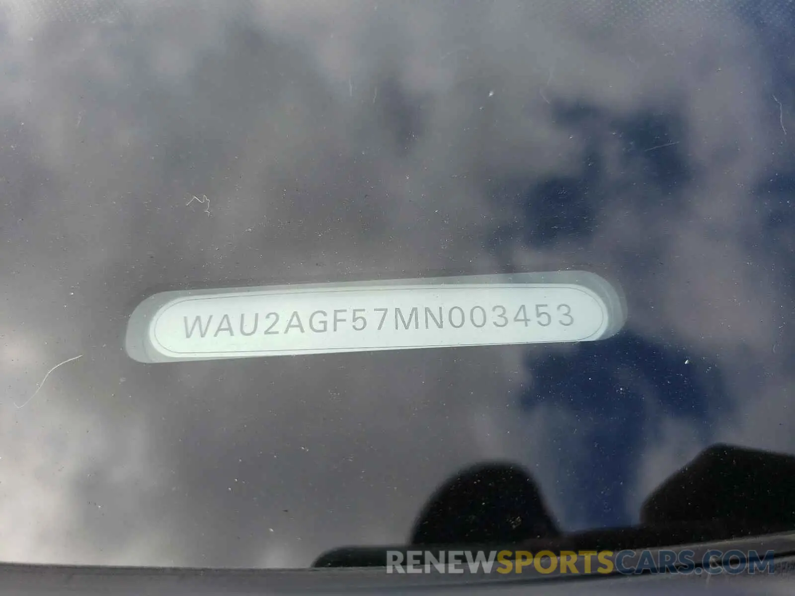 10 fotografías del automóvil dañado WAU2AGF57MN003453 AUDI A5 2021