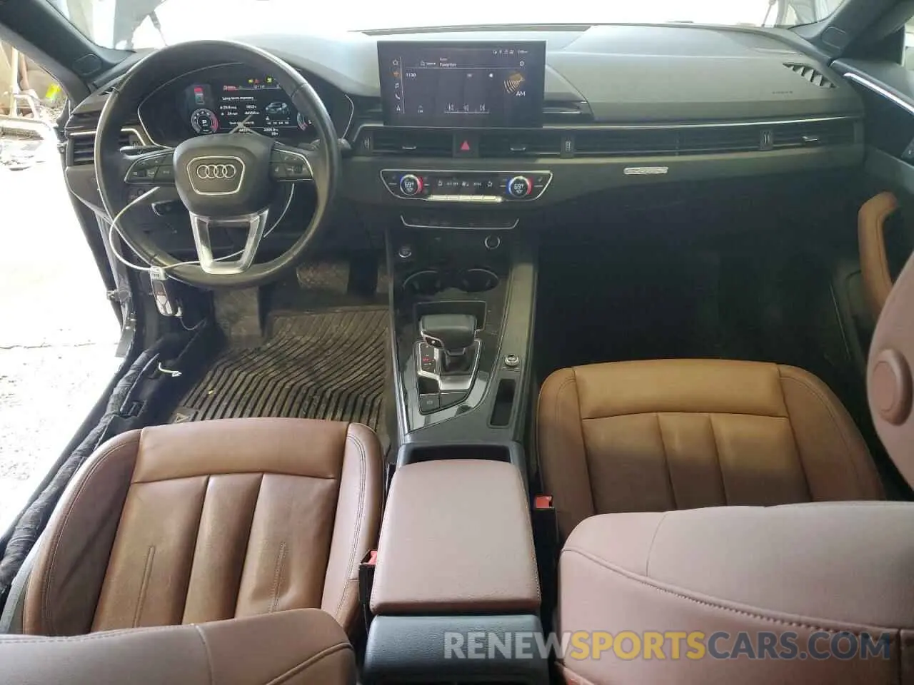 8 fotografías del automóvil dañado WAUCBCF51MA019651 AUDI A5 2021