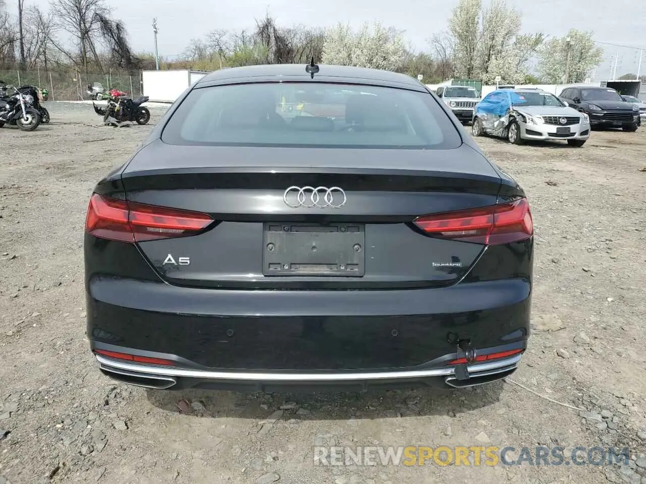 6 fotografías del automóvil dañado WAUCBCF57MA055196 AUDI A5 2021