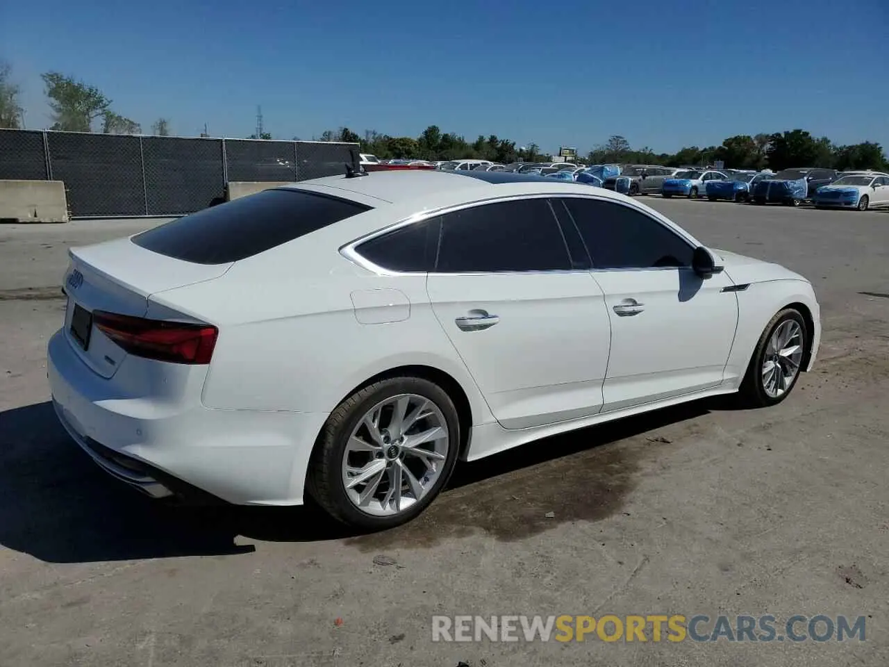 3 fotografías del automóvil dañado WAUCBCF5XMA061395 AUDI A5 2021