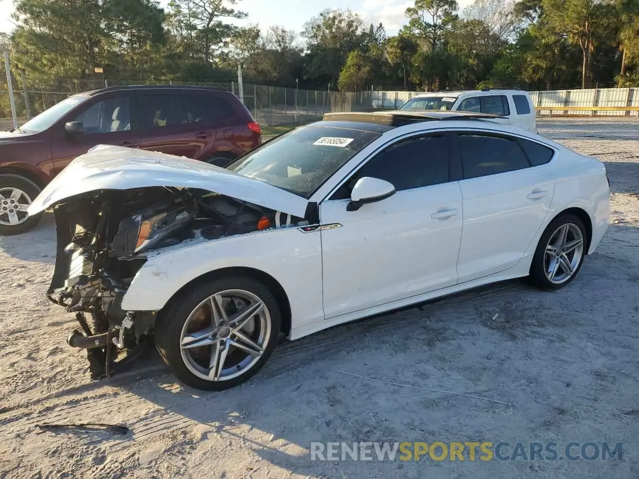 1 fotografías del automóvil dañado WAUDACF55MA011544 AUDI A5 2021