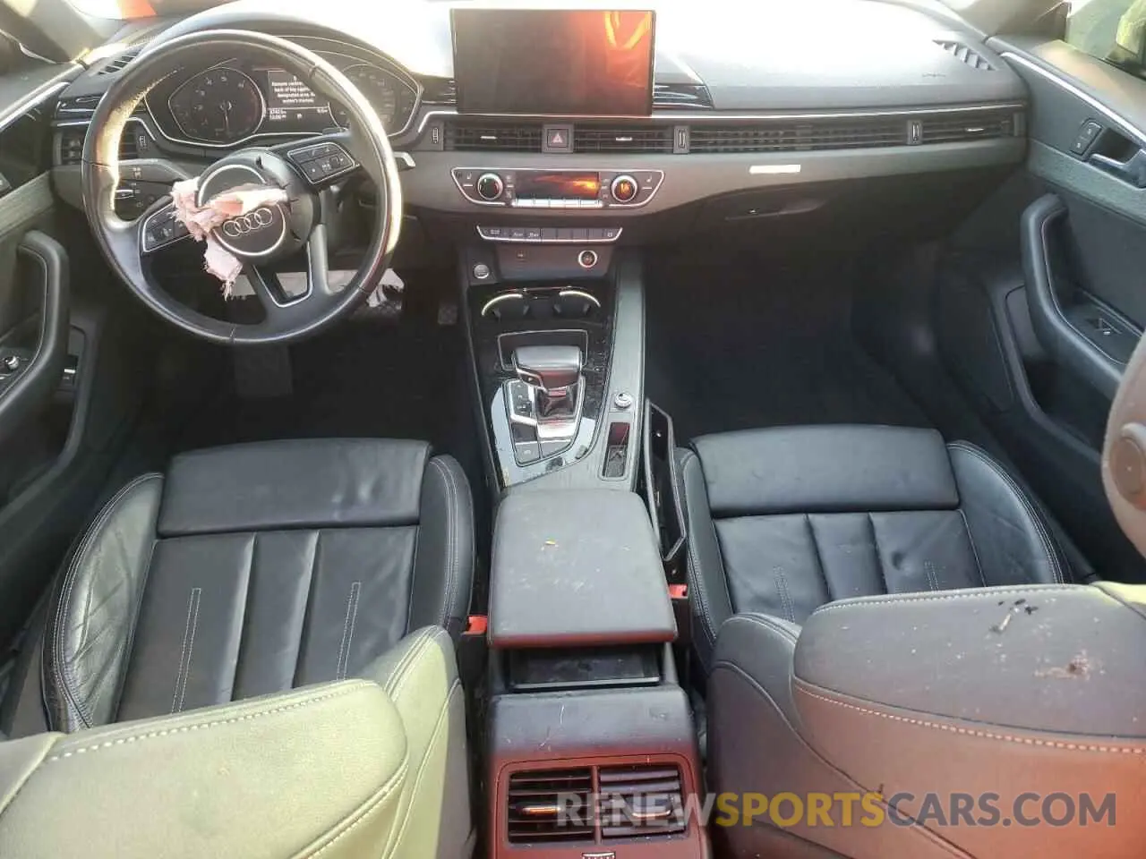 8 fotografías del automóvil dañado WAUDACF55MA011544 AUDI A5 2021
