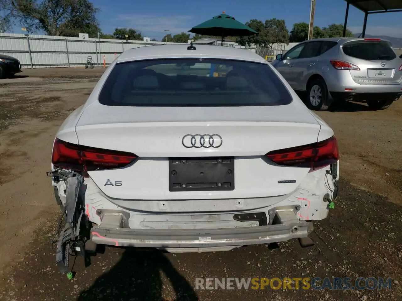 6 fotografías del automóvil dañado WAUDACF59MA017704 AUDI A5 2021