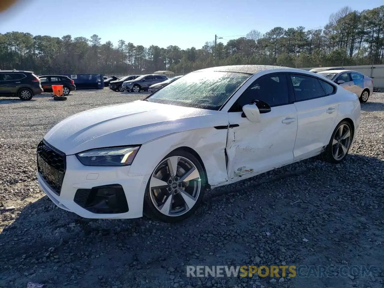 1 fotografías del automóvil dañado WAUEACF5XMA048061 AUDI A5 2021