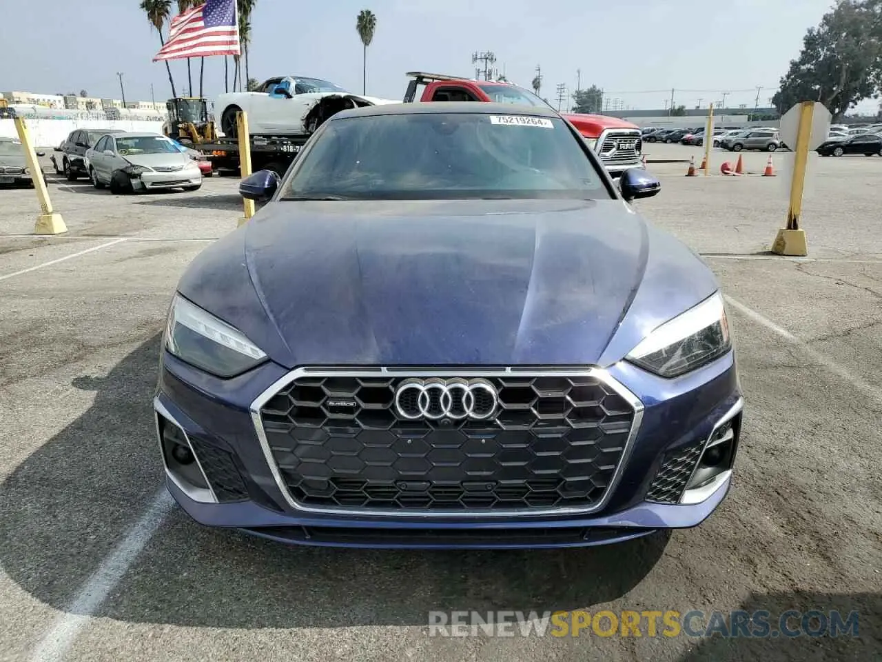 5 fotografías del automóvil dañado WAUFACF51MA046073 AUDI A5 2021