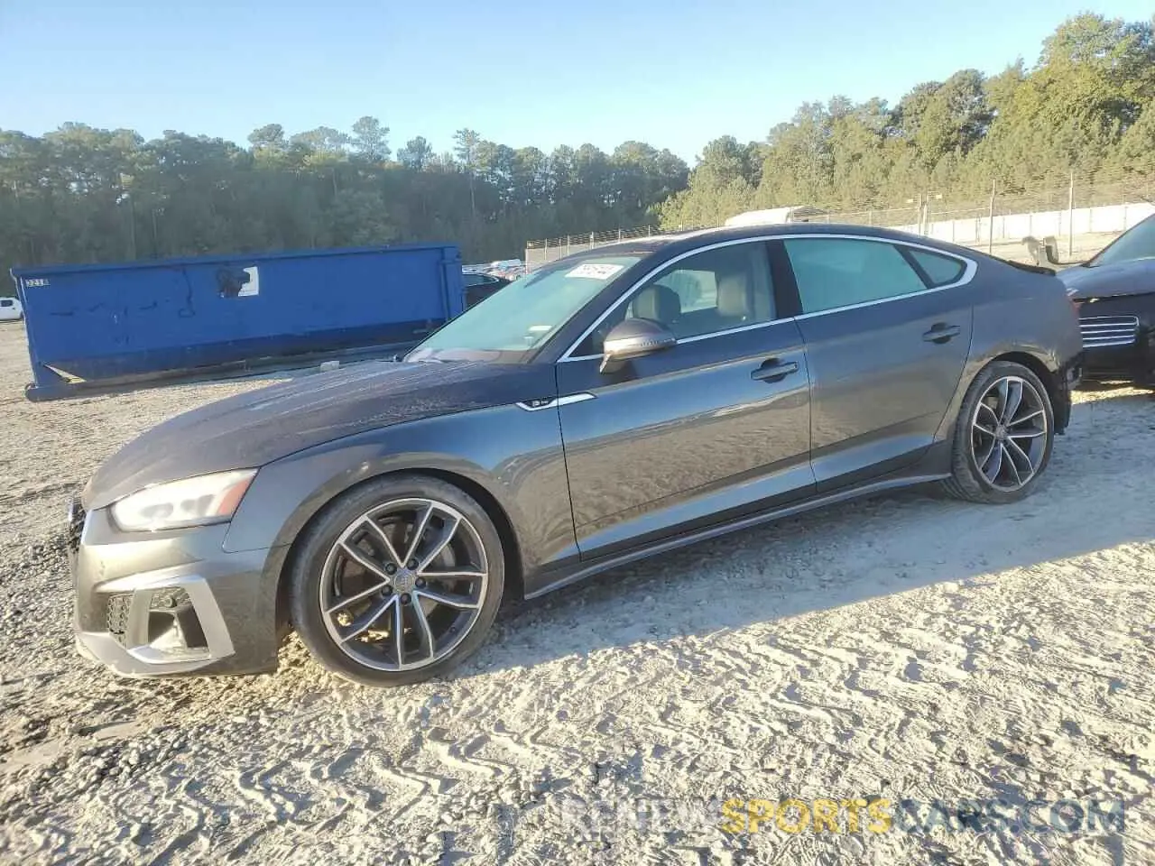 1 fotografías del automóvil dañado WAUFACF55MA019605 AUDI A5 2021