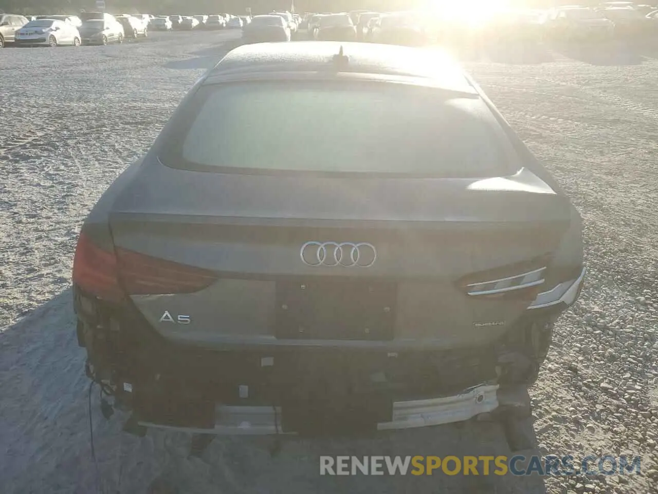 6 fotografías del automóvil dañado WAUFACF55MA019605 AUDI A5 2021