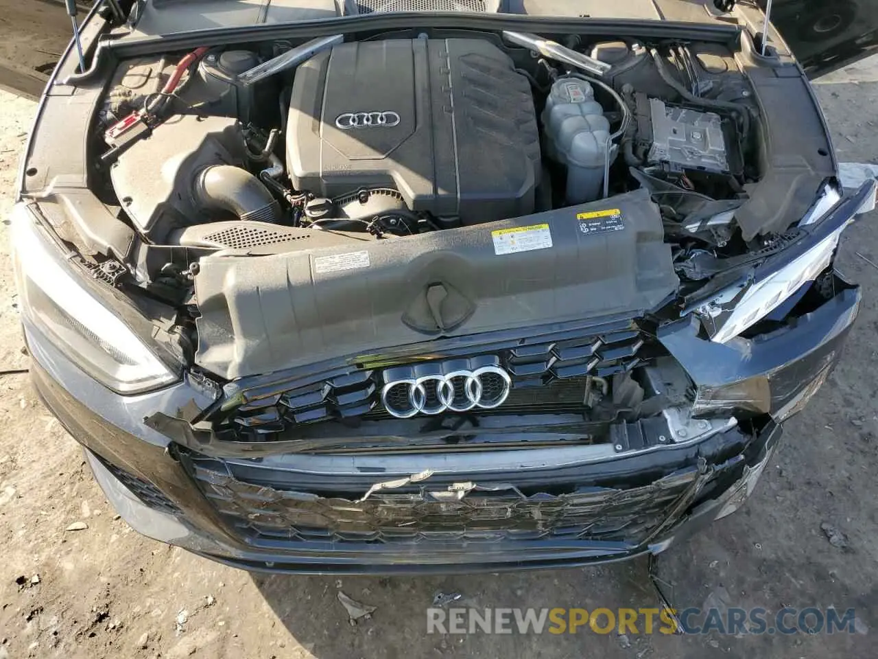 11 fotografías del automóvil dañado WAUFACF59MA062859 AUDI A5 2021