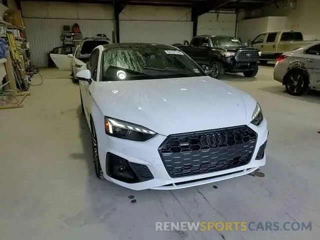 13 fotografías del automóvil dañado WAUFACF5XMA050168 AUDI A5 2021