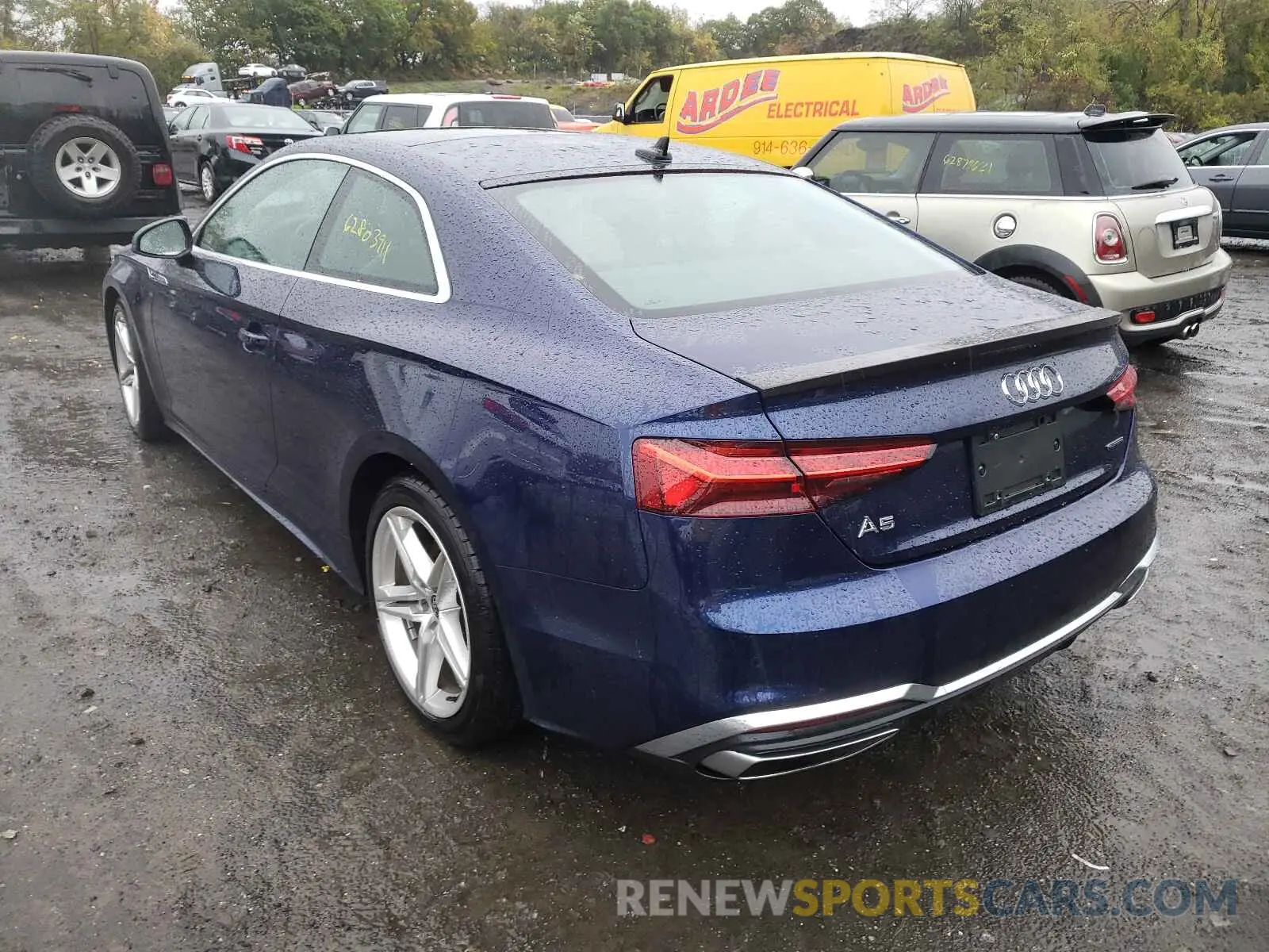 3 fotografías del automóvil dañado WAUSAAF55MA038450 AUDI A5 2021