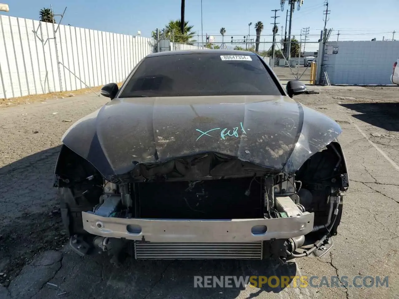 5 fotografías del automóvil dañado WAUSAAF5XMA009039 AUDI A5 2021