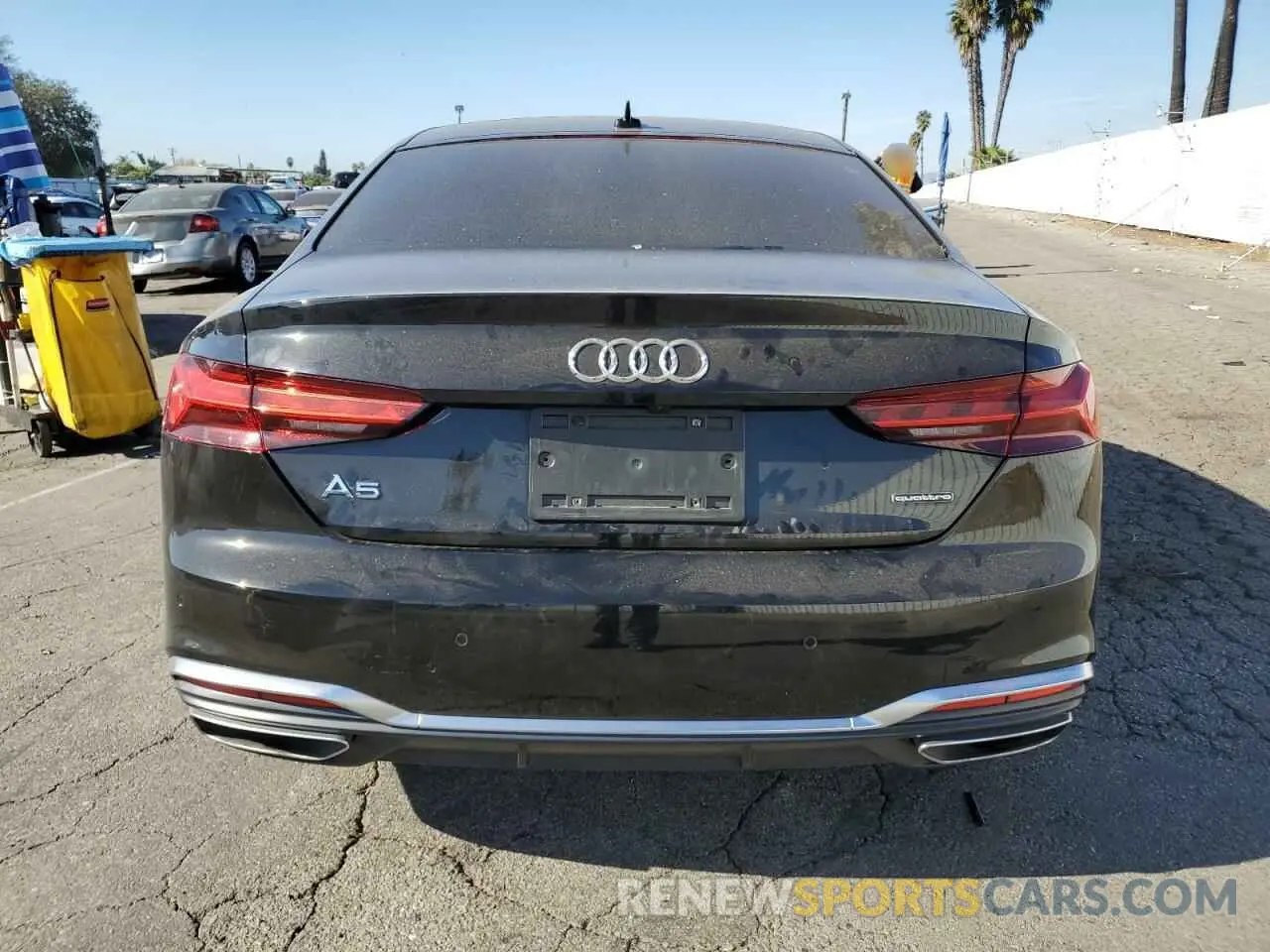 6 fotografías del automóvil dañado WAUSAAF5XMA009039 AUDI A5 2021