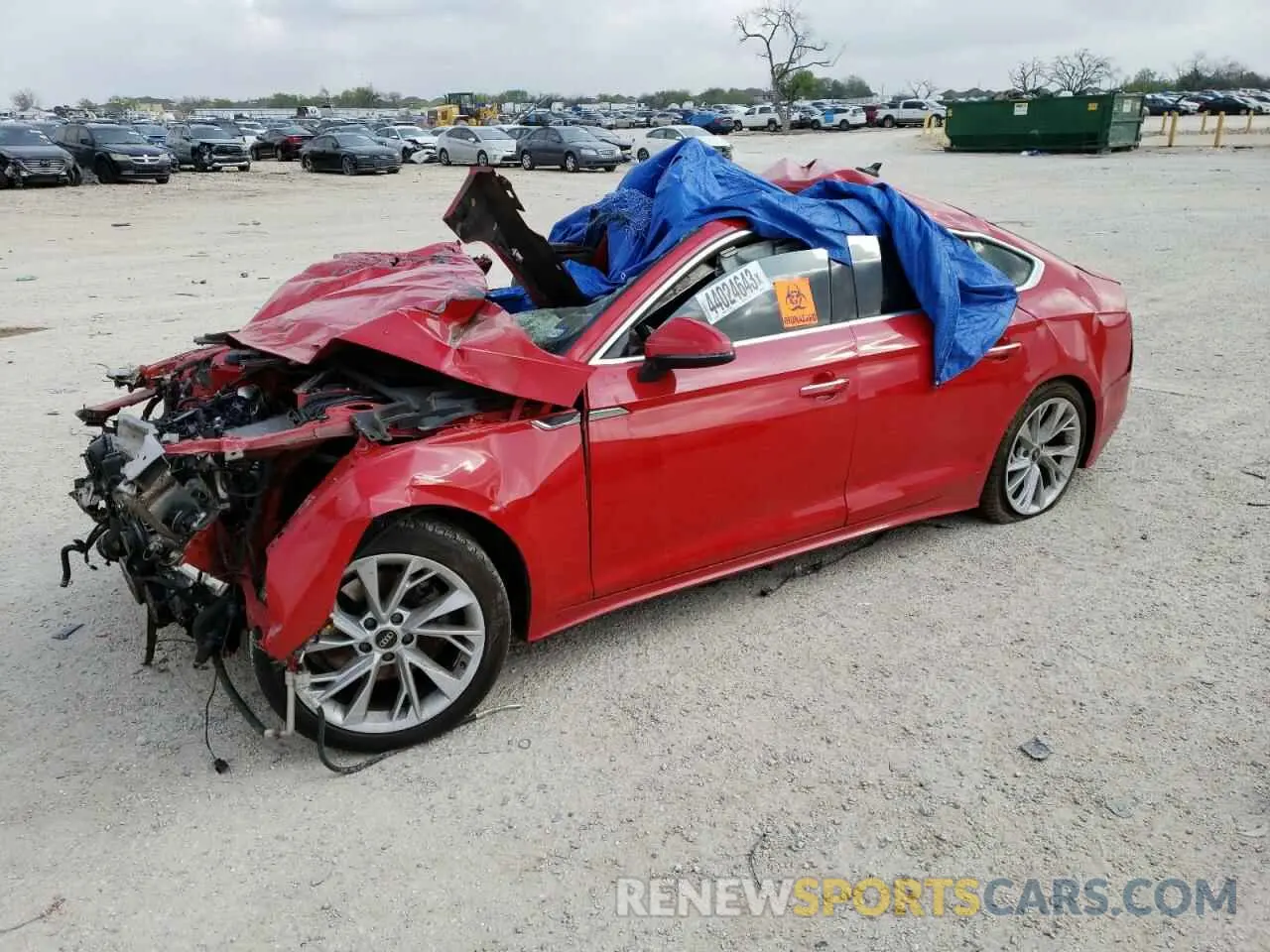 1 fotografías del automóvil dañado WAUABCF52NA028674 AUDI A5 2022