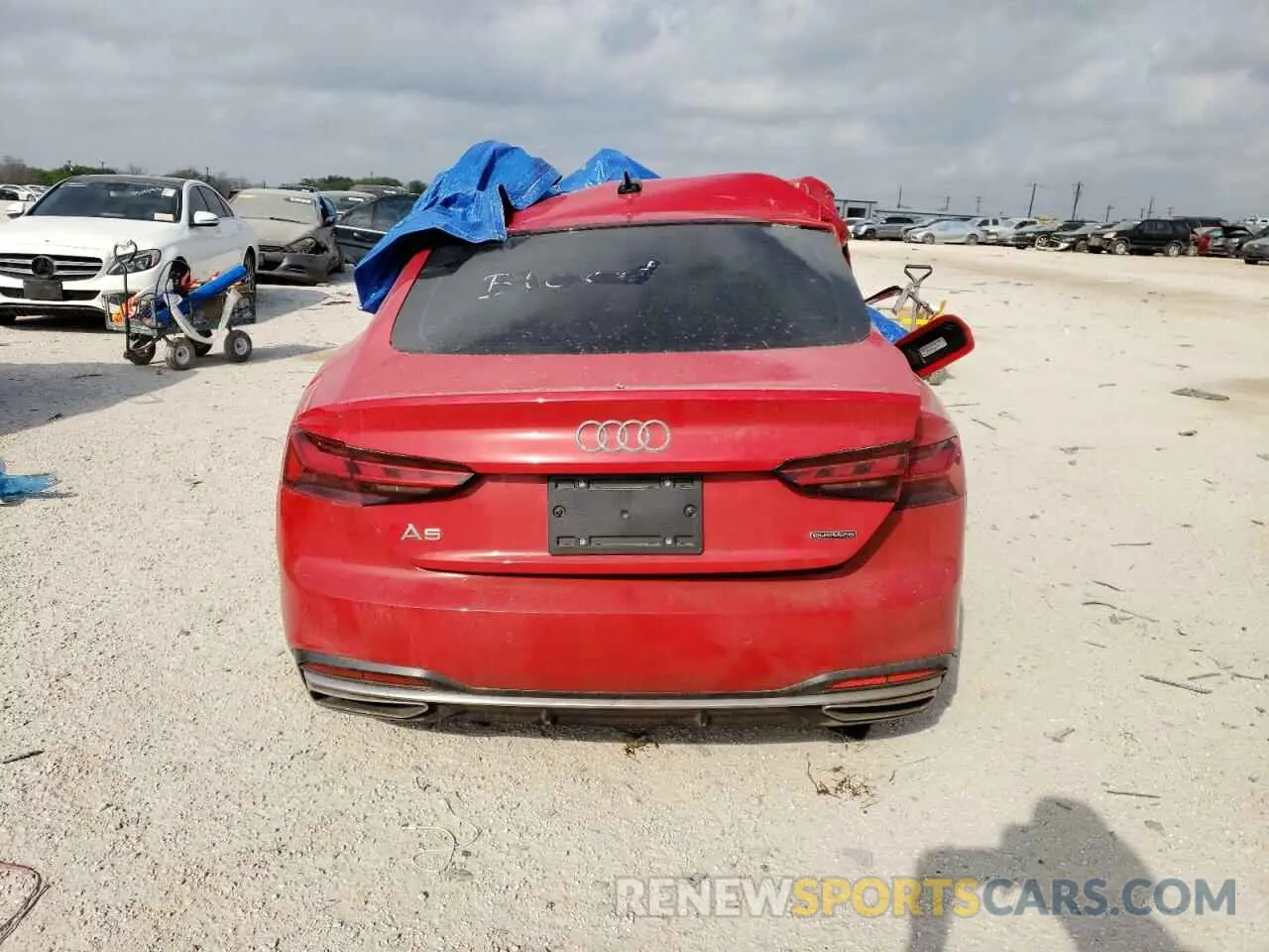 6 fotografías del automóvil dañado WAUABCF52NA028674 AUDI A5 2022