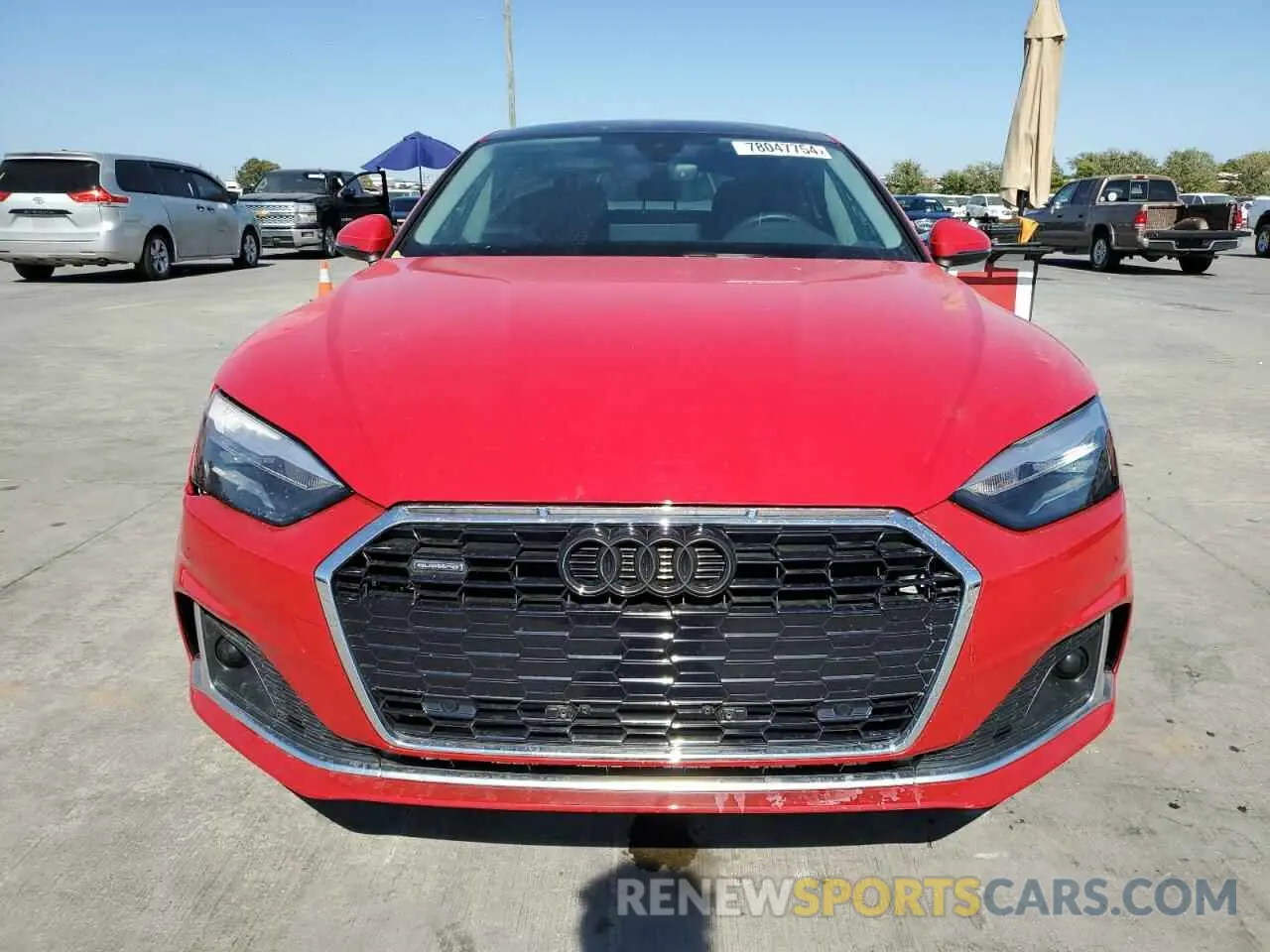 5 fotografías del automóvil dañado WAUABCF52NA030859 AUDI A5 2022