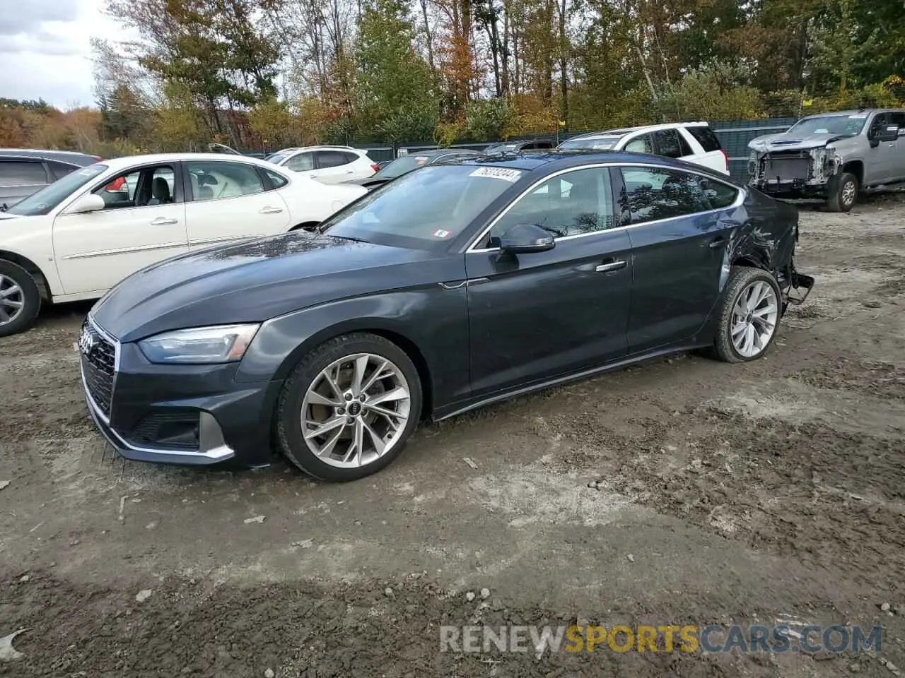 1 fotografías del automóvil dañado WAUABCF5XNA032343 AUDI A5 2022