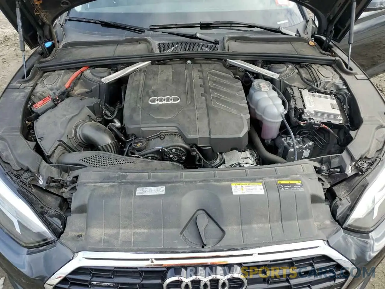 11 fotografías del automóvil dañado WAUABCF5XNA032343 AUDI A5 2022