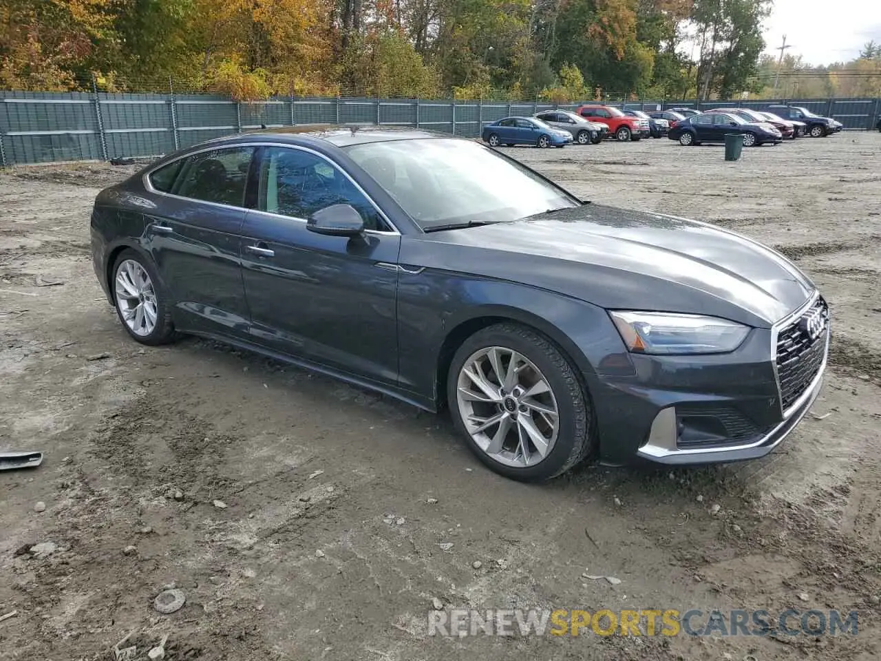 4 fotografías del automóvil dañado WAUABCF5XNA032343 AUDI A5 2022
