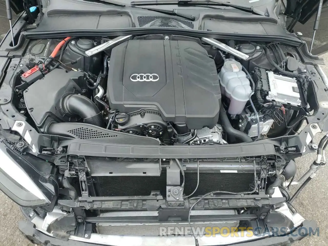 11 fotografías del automóvil dañado WAUCBCF53NA006255 AUDI A5 2022