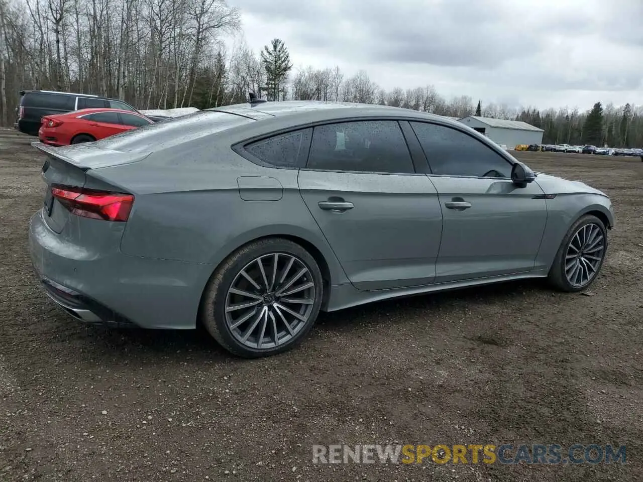 3 fotografías del automóvil dañado WAUEACF55NA020024 AUDI A5 2022