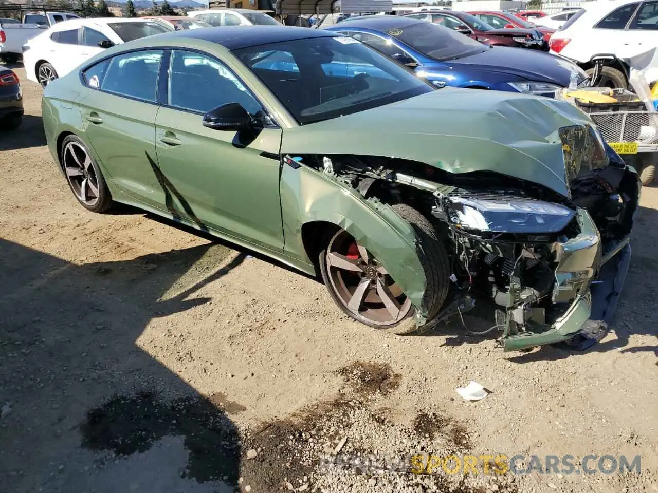 4 fotografías del automóvil dañado WAUFACF55NA040195 AUDI A5 2022