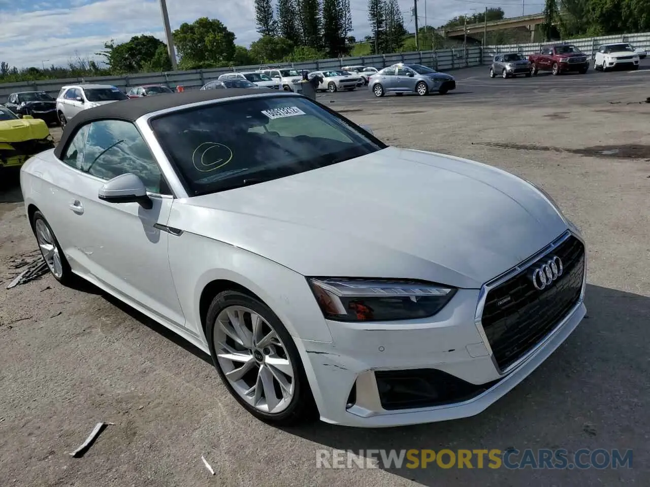 1 fotografías del automóvil dañado WAUWAGF51NN002186 AUDI A5 2022