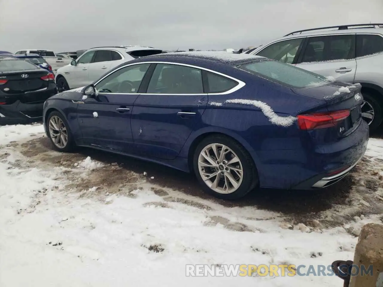 2 fotografías del automóvil dañado WAUABCF52PA042531 AUDI A5 2023