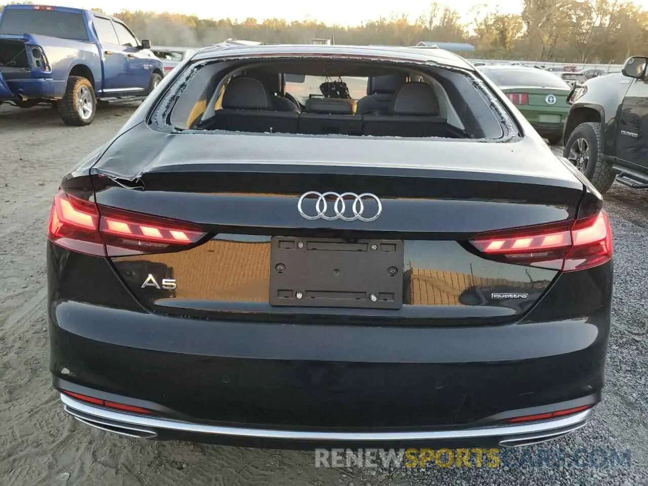6 fotografías del automóvil dañado WAUCBCF55PA008902 AUDI A5 2023