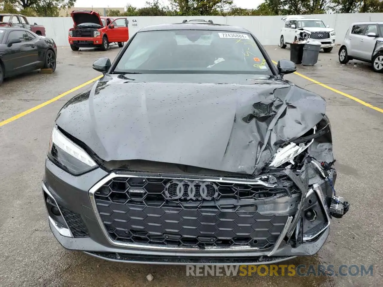 5 fotografías del automóvil dañado WAUDACF59PA015505 AUDI A5 2023