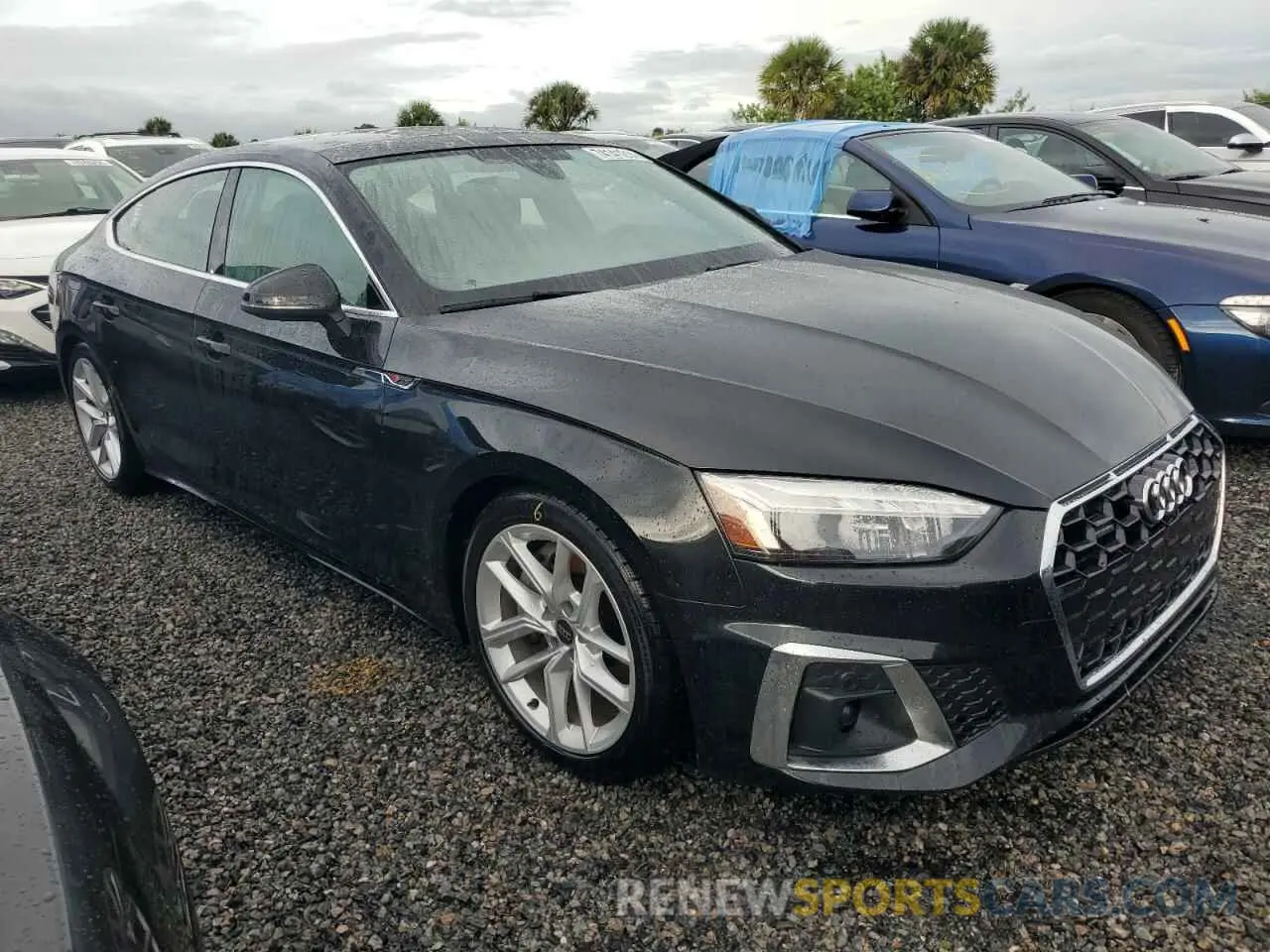 4 fotografías del automóvil dañado WAUFACF50PA042147 AUDI A5 2023