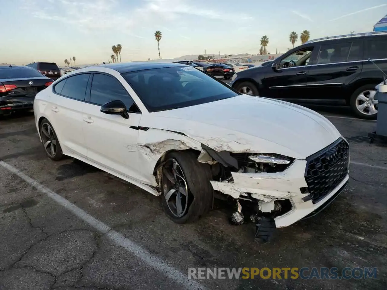 4 fotografías del automóvil dañado WAUFACF55PA008074 AUDI A5 2023