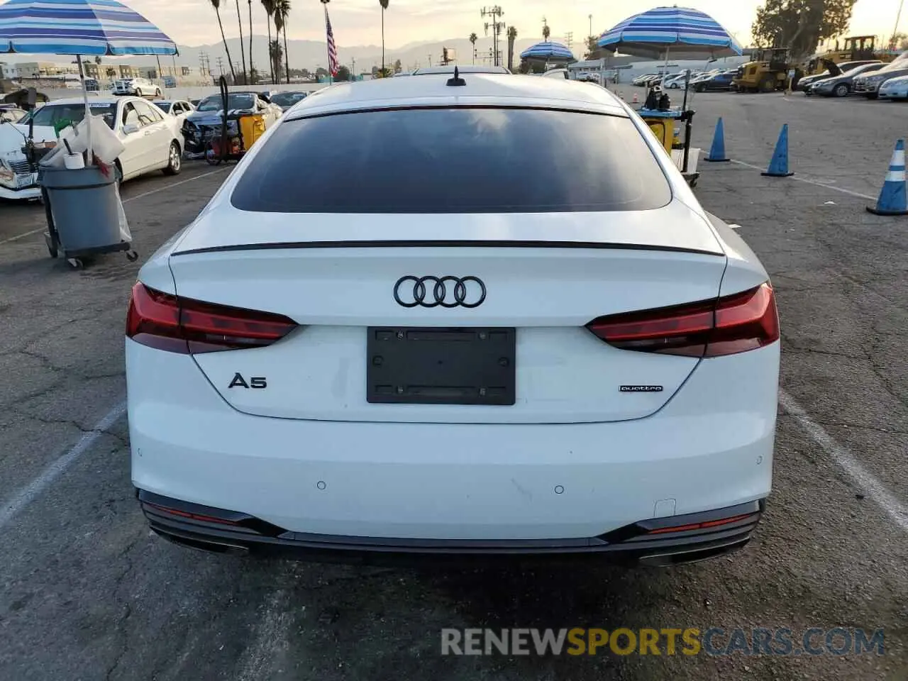 6 fotografías del automóvil dañado WAUFACF55PA008074 AUDI A5 2023