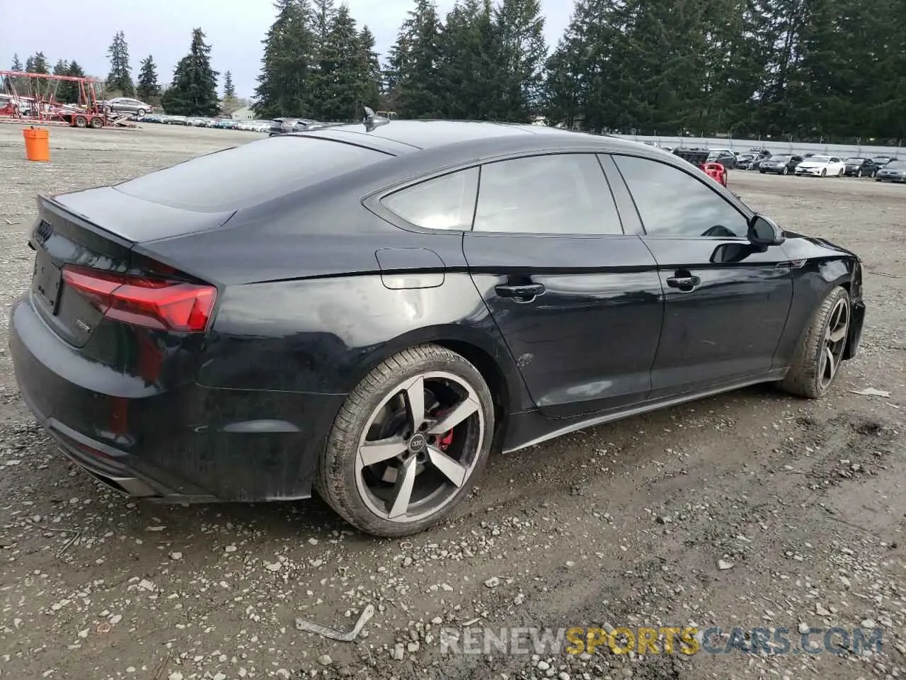 3 fotografías del automóvil dañado WAUFACF55PA019396 AUDI A5 2023