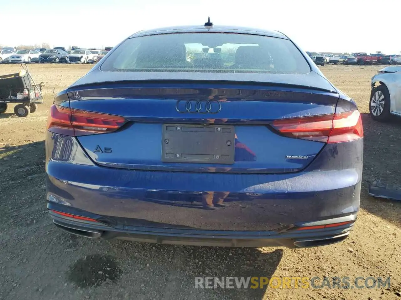 6 fotografías del automóvil dañado WAUFACF55PA060496 AUDI A5 2023
